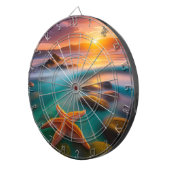 Starvis op strand bij zonsopgang dartbord (Voorkant Rechts)