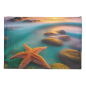 Starvis op strand bij zonsopgang kussensloop (Achterkant)