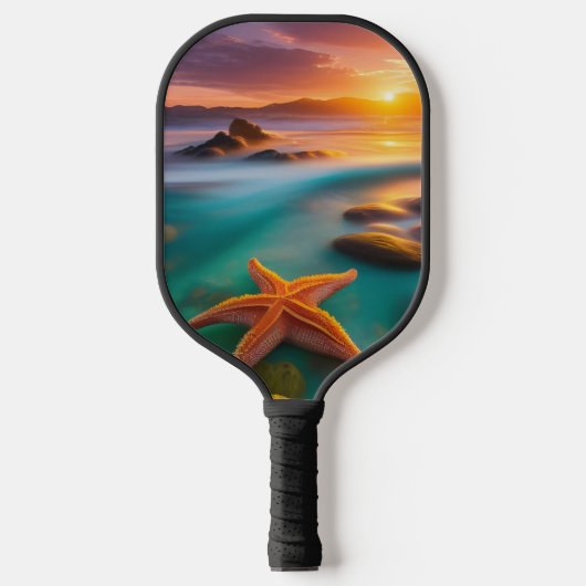 Starvis op strand bij zonsopgang pickleball paddle (Voorkant)