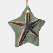 Starvis Paarse zee ster op strand Keramisch Ornament (Rechts)