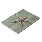 Starvis Paarse zee ster op strand Notitieboek (Linkerzijde)