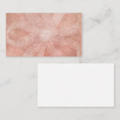 Starvis - Zee ster in koraalperkleurige Waterverf Visitekaartje (Voorkant / Achterkant)