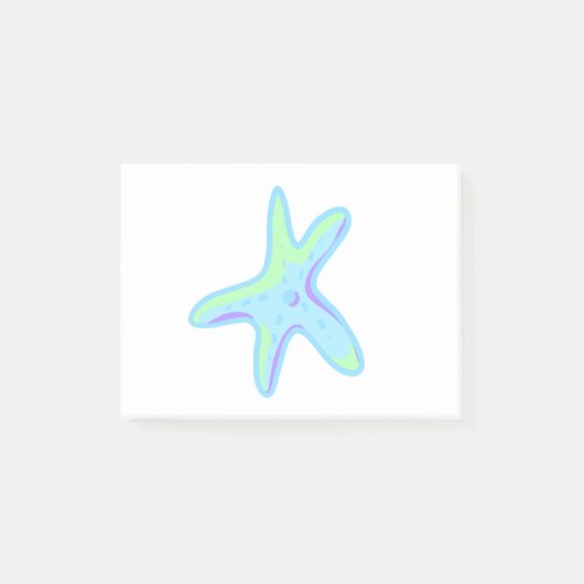 Starvis - Zee ster in pasteelkleuren Post-it® Notes (Voorkant)