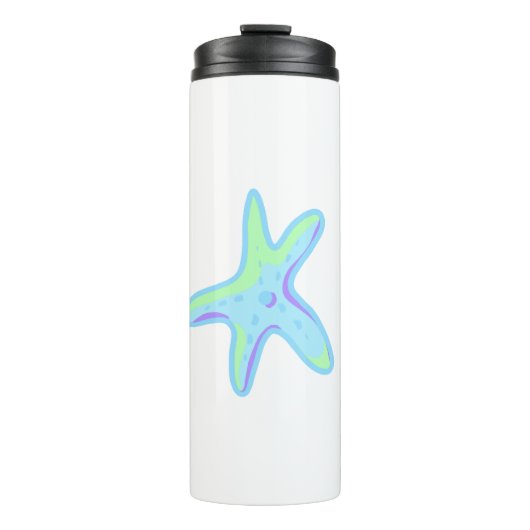 Starvis - Zee ster in pasteelkleuren Thermosbeker (Voorkant)