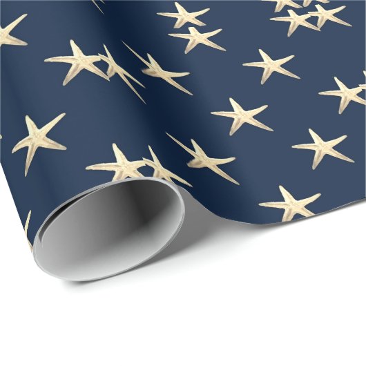 Starvispatroon op vaste achtergrond cadeaupapier (Rol Hoek)
