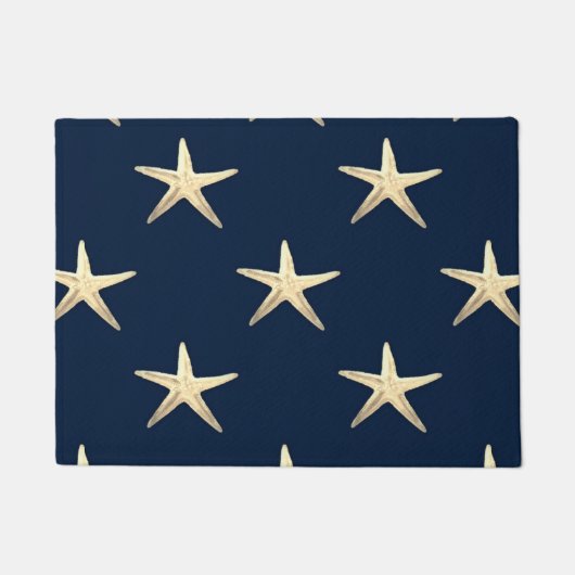 Starvispatroon op vaste achtergrond deurmat (Voorkant)