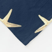 Starvispatroon op vaste achtergrond fleece deken (Hoek)