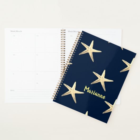 Starvispatroon op vaste achtergrond planner (Display)
