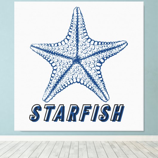 Starvissen Canvas Afdruk (Insitu (Houten vloer))