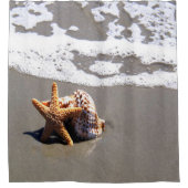 Starvissen en schaal- en schelpdieren douchegordijn (Voorkant)