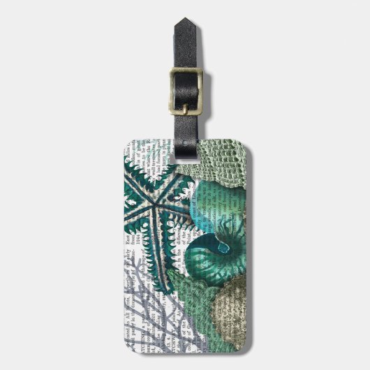 Starvissen onder het Zee Bagagelabel (Voorkant verticaal)