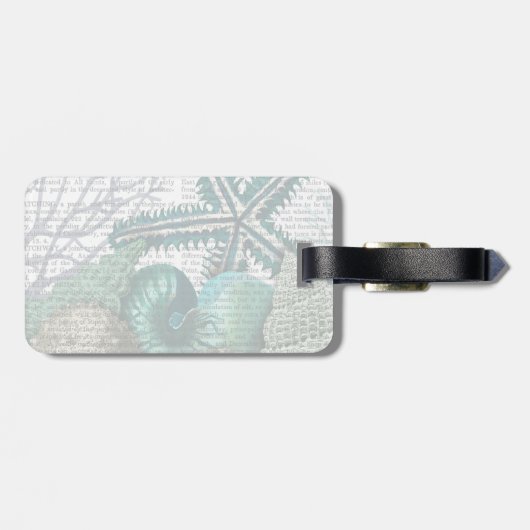 Starvissen onder het Zee Bagagelabel (Achterkant horizontaal)