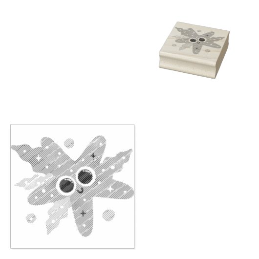 Starvissen Rubberstempel (Gestempeld)