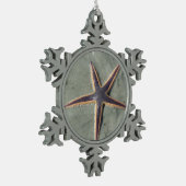 Starvissen Tin Sneeuwvlok Ornament (Links)