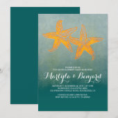 starvisstel blauwgroen ombre strand contact kaart (Voorkant / Achterkant)