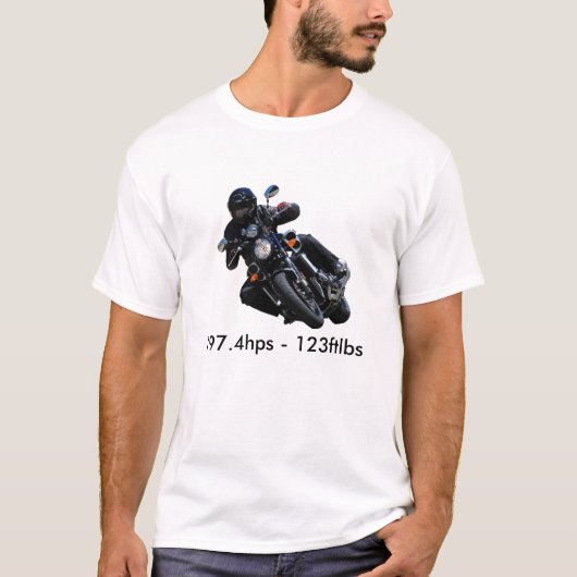 starVmax.bike.1, 197,4 uur - 123 ftlbs T-shirt (Voorkant)
