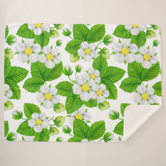 Starwberbes 2 sherpa deken (Voorkant (horizontaal))