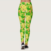 Starwberry tuin op geel leggings (Achterkant)