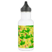 Starwberry tuin op geel waterfles (Rechts)