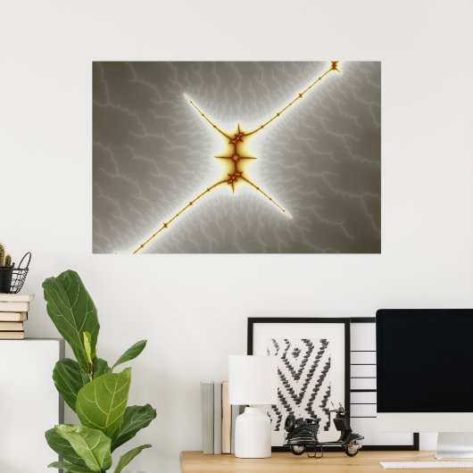 StarX - Fractal Poster (Thuiskantoor)