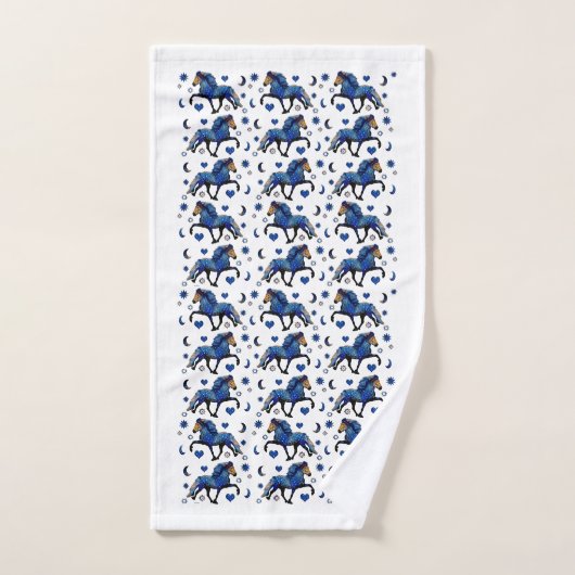 Stary Night Charismatic Tolting IJslands paard Bad Handdoek (Handdoek)