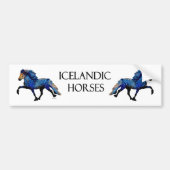 Stary Night Charismatic Tolting IJslands paard Bumpersticker (Voorkant)