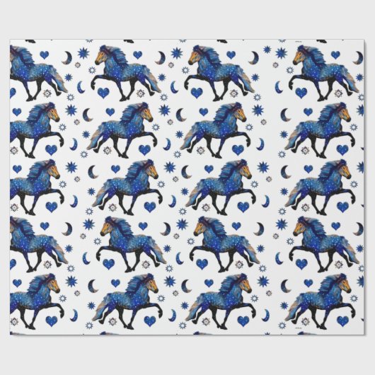 Stary Night Charismatic Tolting IJslands paard Cadeaupapier (Vlak)