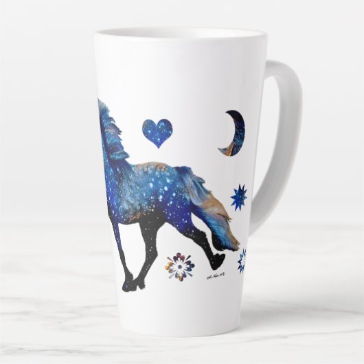 Stary Night Charismatic Tolting IJslands paard Latte Mok (Rechterhoek)