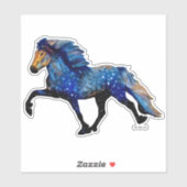 Stary Night Charismatic Tolting IJslands paard Sticker (Vel)