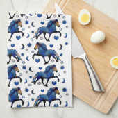 Stary Night Charismatic Tolting IJslands paard Theedoek (Quarter Fold)