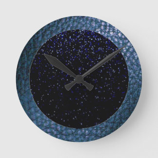 Stary Night Faux lederen wandklok