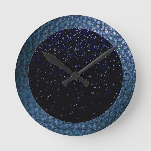 Stary Night Faux lederen wandklok (Voorkant)