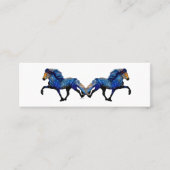 Stary Night IJslandse paarden Mini Visitekaartje (Voorkant)