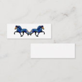 Stary Night IJslandse paarden Mini Visitekaartje (Voorkant / Achterkant)