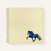 Stary Night IJslandse paarden Notitieboek (Voorkant)