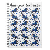 Stary Night IJslandse paarden Notitieboek (Voorkant)