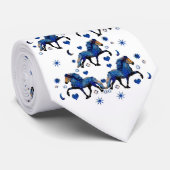 Stary Night IJslandse paarden Stropdas (Opgerold)