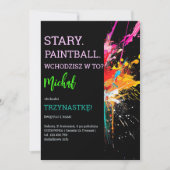 Stary, paintball, doe je mee? uitnodiging (Voorkant)