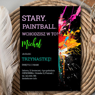 Stary, paintball, doe je mee? uitnodiging