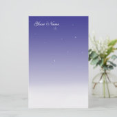 Stary Winter Night Briefpapier (Staand voorkant)
