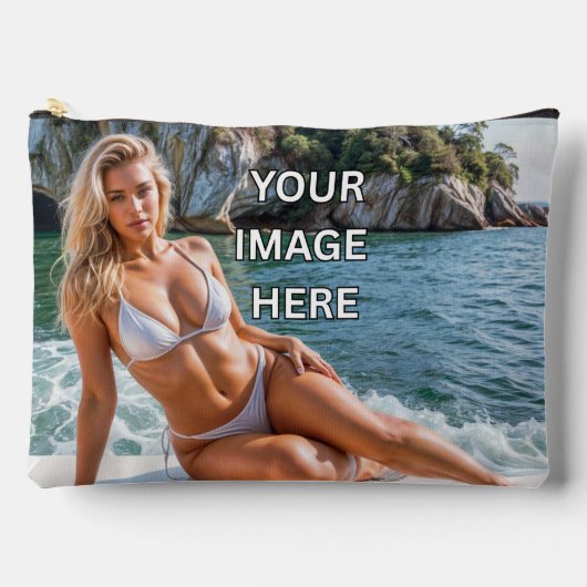 STASH! 👜 Custom Pouch – Add Image or Text Etui (Voorkant)