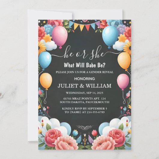 Stash Fun Cloud Familie in het Spaans Genderonthul Kaart (Voorkant)