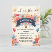 Stash Fun Cloud Family in het Spaans Gender Reveal Kaart (Staand voorkant)