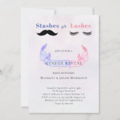 Stashes of Lashes Gender onthullen Baby shower Kaart (Voorkant)