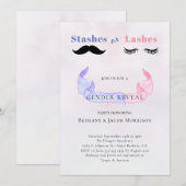 Stashes of Lashes Gender onthullen Baby shower Kaart (Voorkant / Achterkant)
