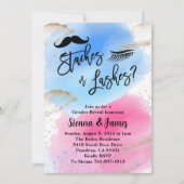 Stashes of wimpers Geslacht onthullen, Waterverf Kaart (Voorkant)