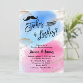 Stashes of wimpers Geslacht onthullen, Waterverf Kaart (Staand voorkant)