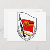 Stasi - DDR (Deutsche Demokratische Republik) Briefkaart (Voorkant / Achterkant)