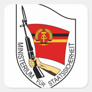 Stasi - DDR (Deutsche Demokratische Republik) Vierkante Sticker