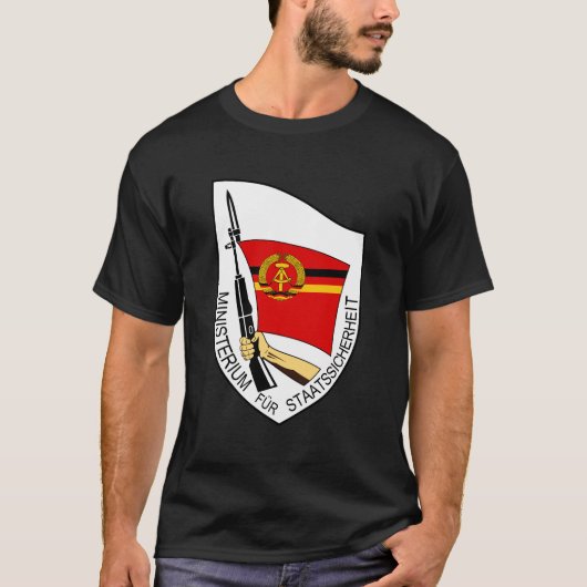 Stasi, ministerie van Staatsveiligheid, DDR GDR T-shirt (Voorkant)